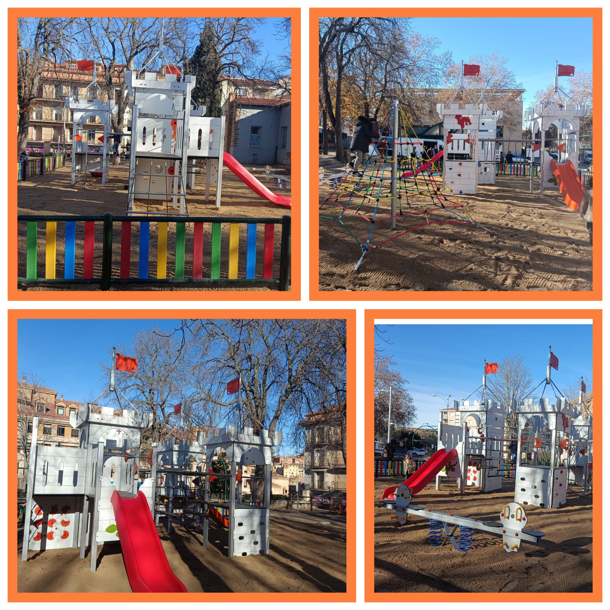 Distribucion de parques infantiles en Castilla Leon